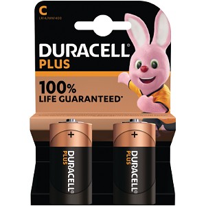 Duracell Plus C Size 2 Pack