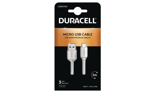 Duracell 1m USB-A to Micro USB Cable