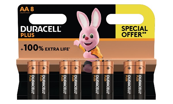 Duracell Plus AA Alkaline - 8 Pack Offer