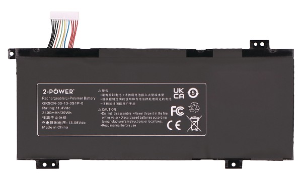 Erazer X15807 (GK5CP0Z) Battery (3 Cells)