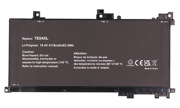 OMEN 15-ax232TX Battery (4 Cells)